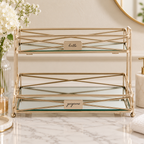 2-Tier Mirrored Vanity Organizer