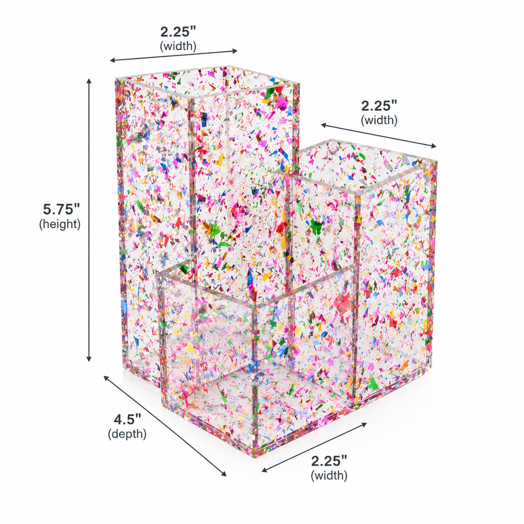 Confetti Makeup Brush Organizer