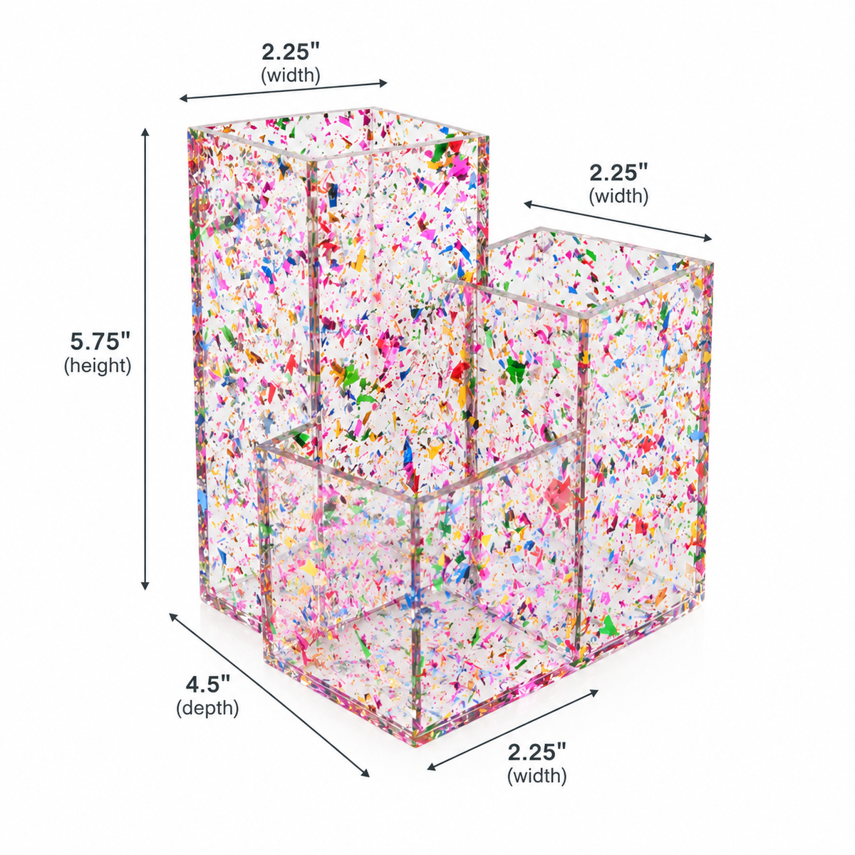 Confetti Makeup Brush Organizer