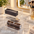 Clear Drawer Organizer Set