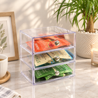 3-Drawer Clear Vanity Organizer