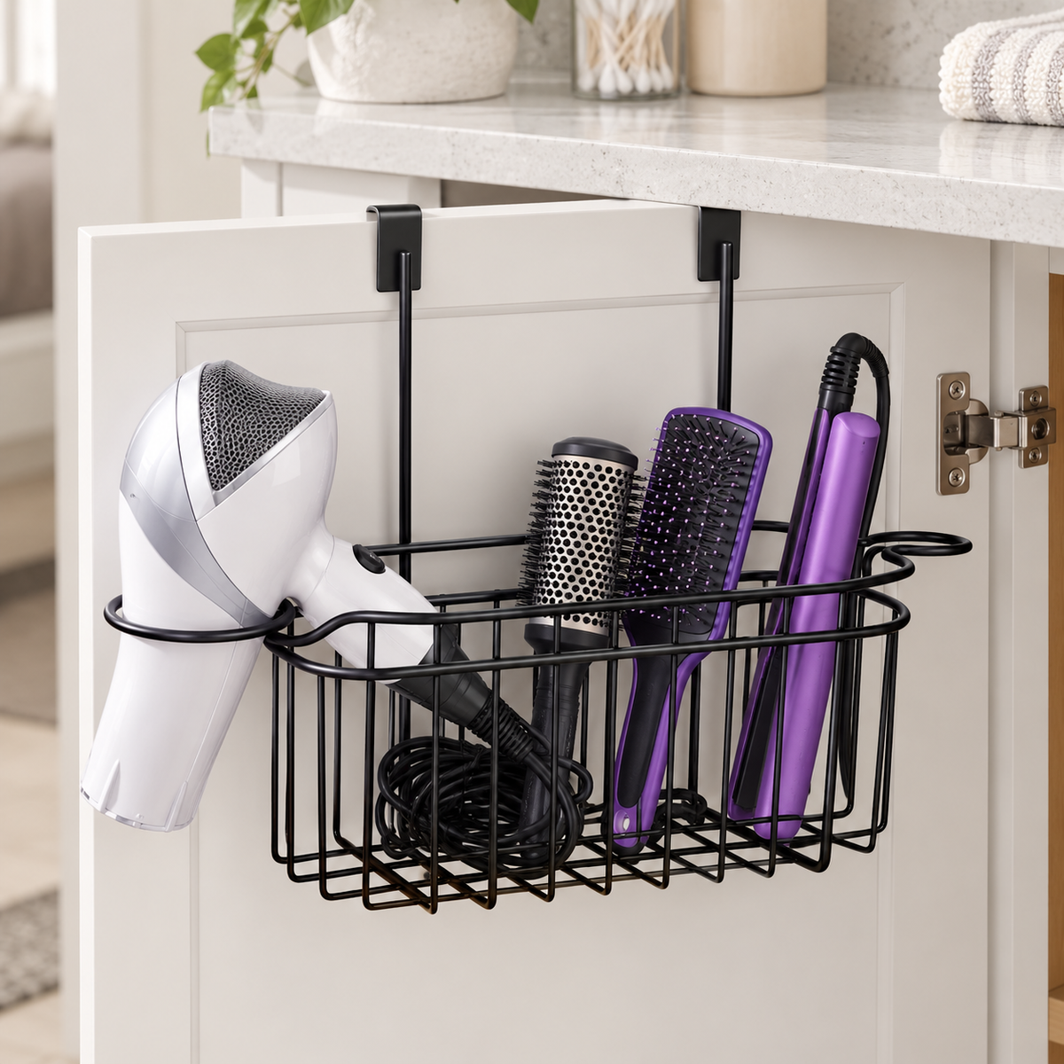 Over-Cabinet Hair Tool Organizer
