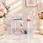 3-Drawer Clear Vanity Organizer