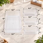 Clear Drawer Organizer Set