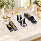 Clear Drawer Organizer Set